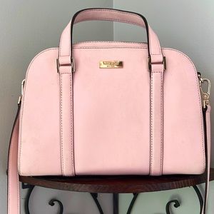 Light pink Kate Spade dome bad with shoulder strap